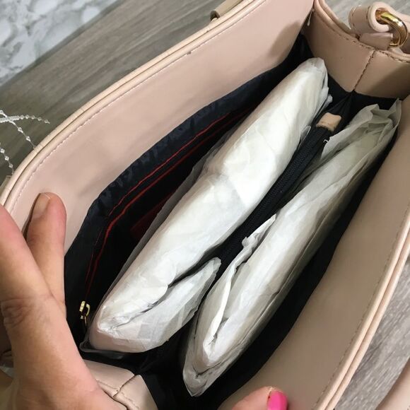 Tommy Hilfiger Logo‎ blush rose Satchel shopper bag NWT - Picture 5 of 12